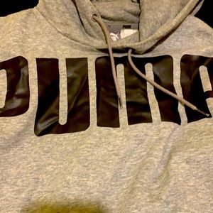 PUMA hoodie gray and black